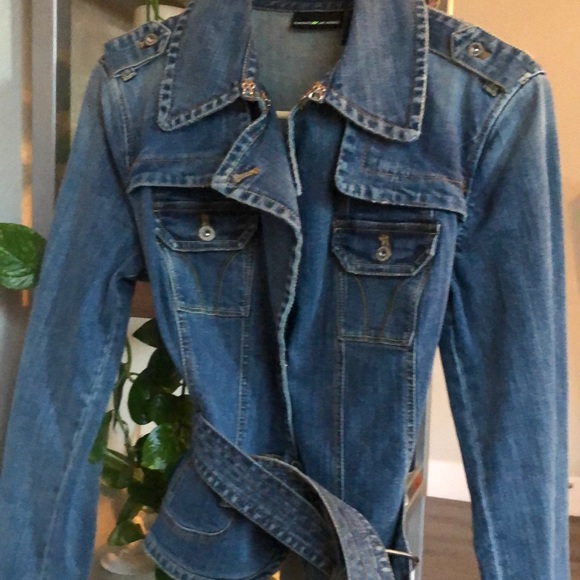 Dkny Jackets & Blazers - New DKNY detailed beautiful jean jacket